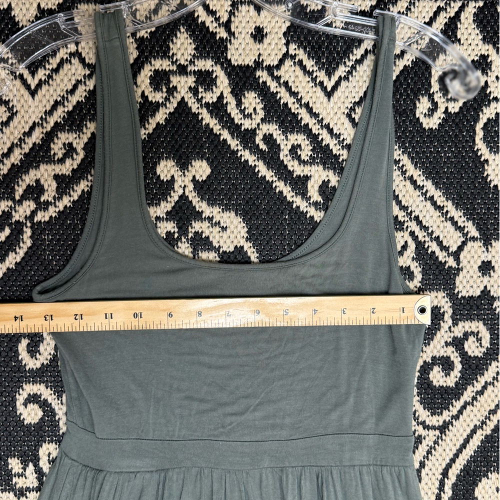 ARITZIA WILFRED green midi dress Elegant Gray Sleeveless Dress assonance small - Picture 14 of 14